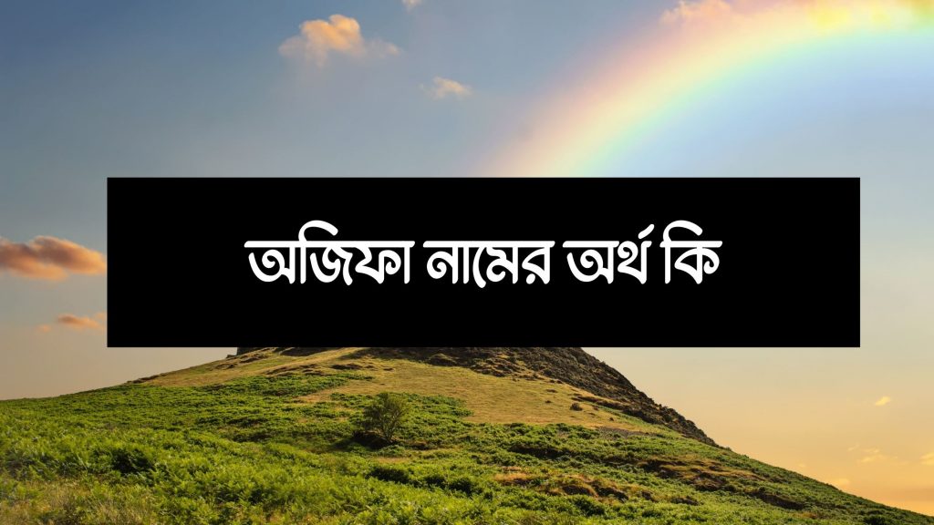 অজিফা নামের অর্থ কি (যা বলা আছে বাংলা একাডেমিতে) - ই বাংলা