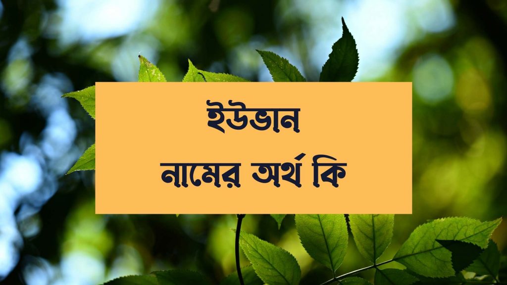 ইউভান নামের অর্থ কি - এই নামের বিখ্যাত ব্যক্তি চমকে দিবে আপনাকে - ই বাংলা