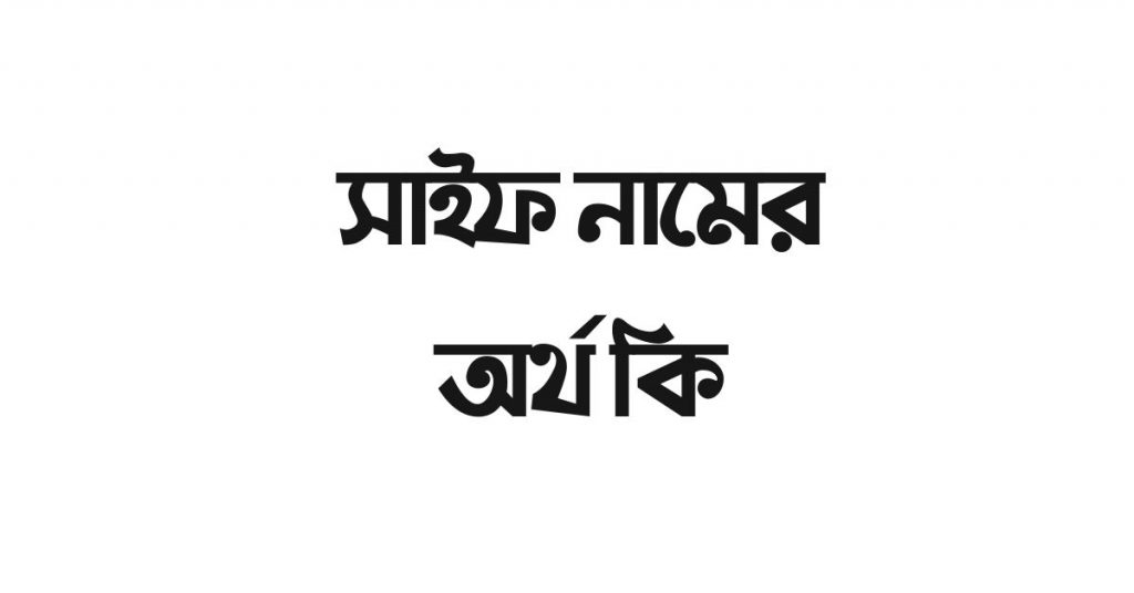 সাইফ নামের অর্থ কি | এই নামটির ভিন্ন ভিন্ন অর্থ জেনে নিন - ই বাংলা সাইফ নামের অর্থ কি