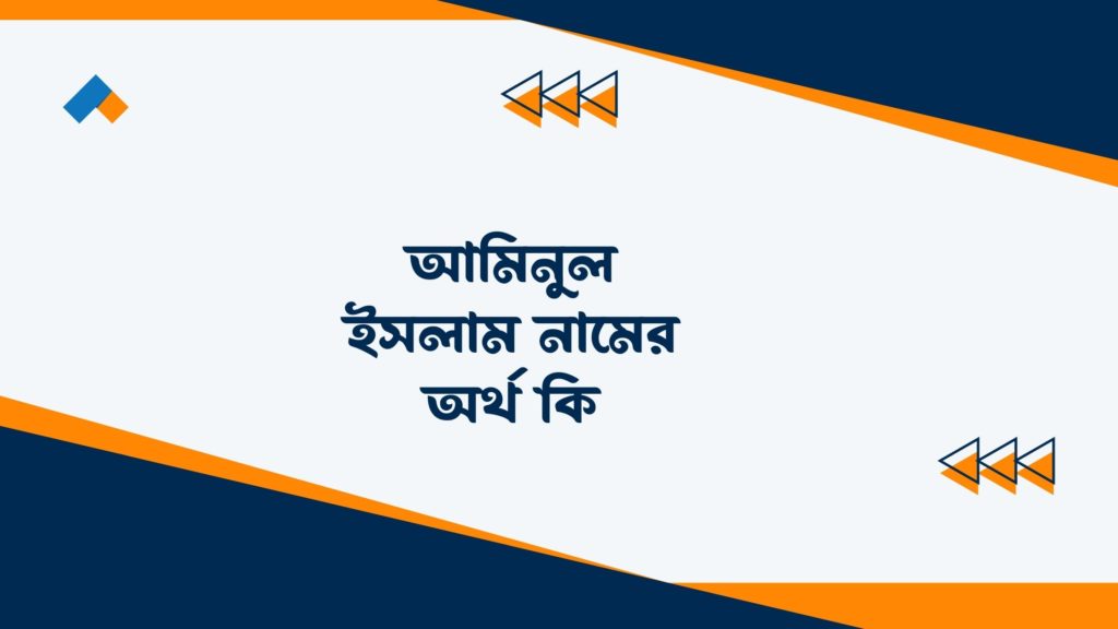 আমিনুল ইসলাম নামের অর্থ কি ()