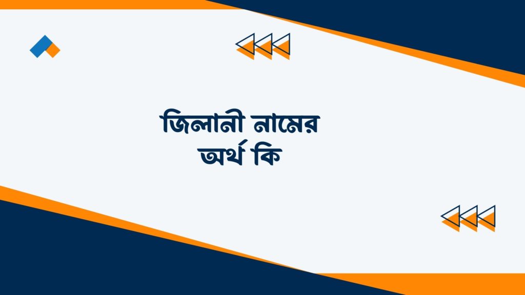 জিলানী নামের অর্থ কি ()