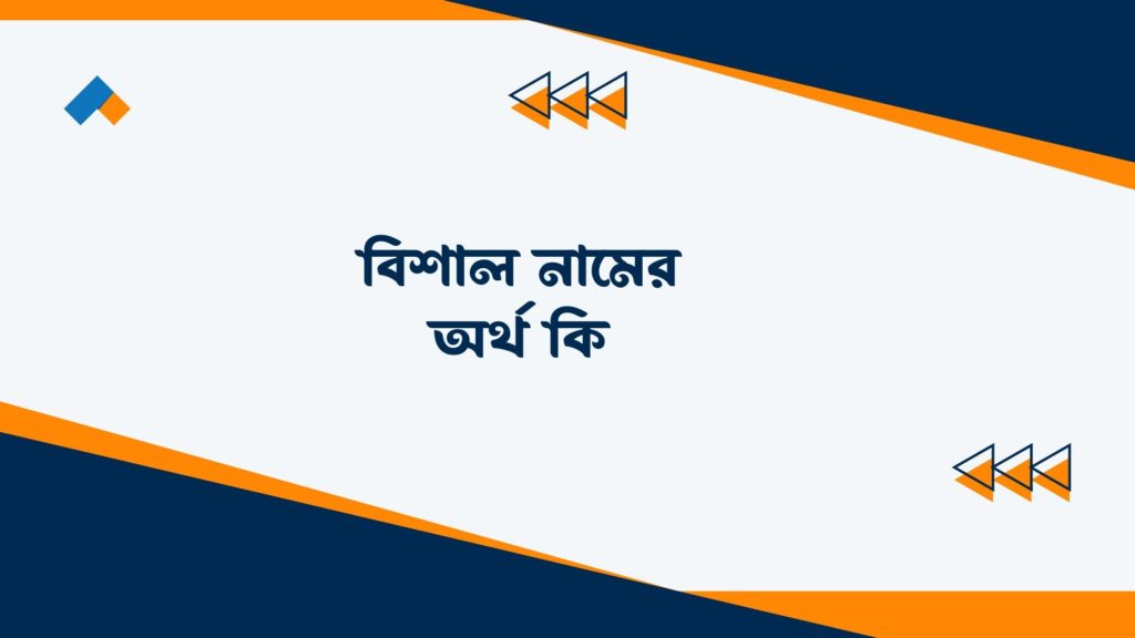 বিশাল নামের অর্থ কি ()