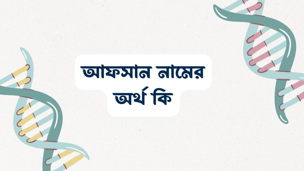 আফসান নামের অর্থ কি আফসান নামের অর্থ কি