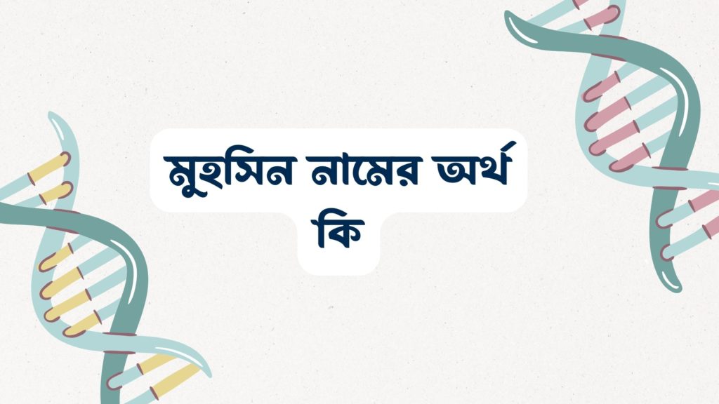 মুহসিন নামের অর্থ কি ()