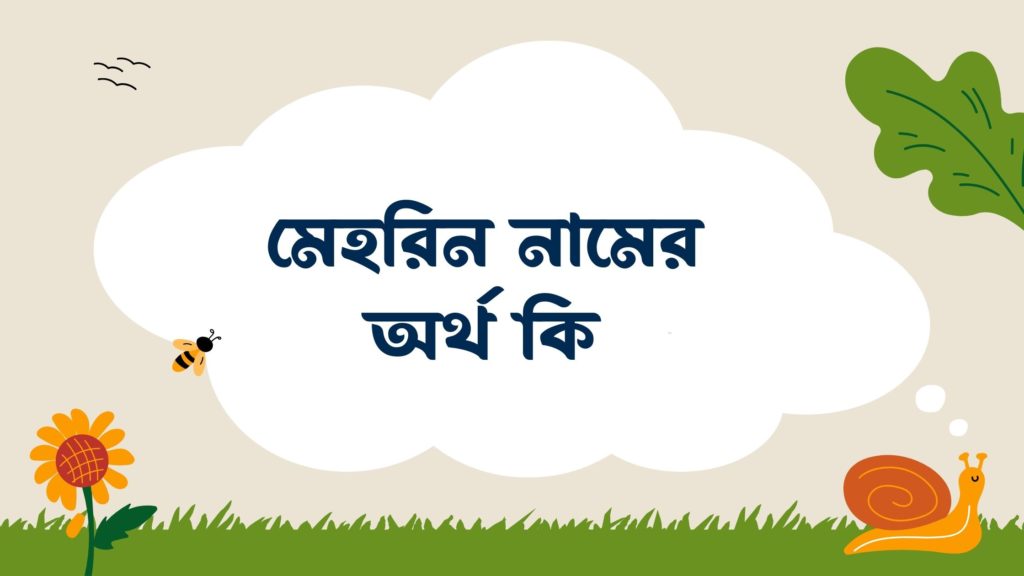 মেহরিন নামের অর্থ কি মেহরিন নামের অর্থ কি