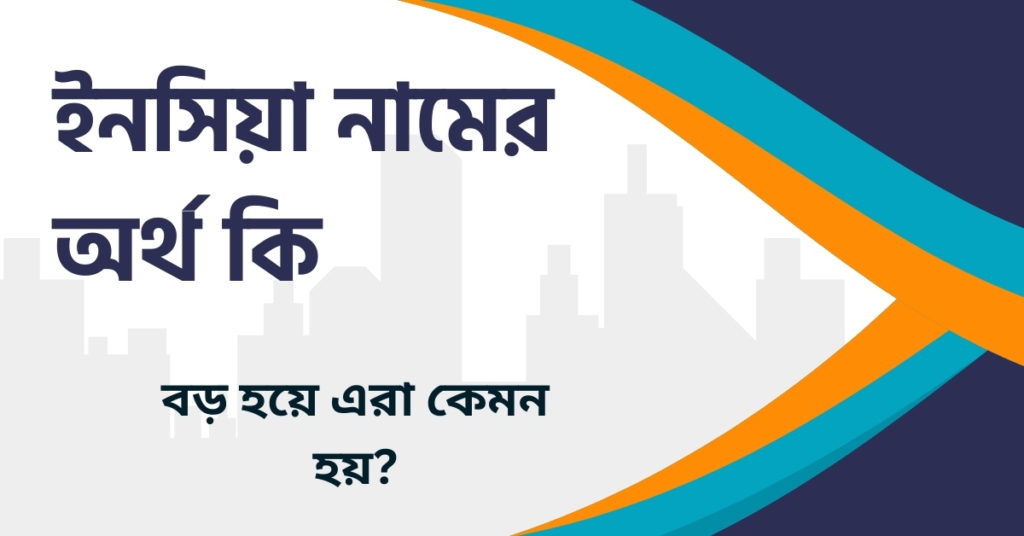 ইনসিয়া নামের অর্থ কি ইনসিয়া নামের অর্থ কি