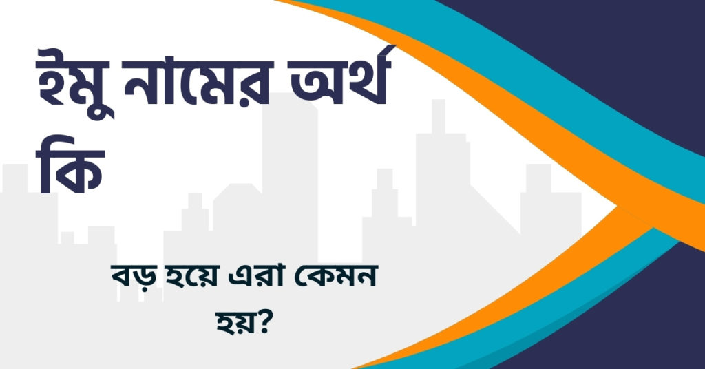 ইমু নামের অর্থ কি ইমু নামের অর্থ কি
