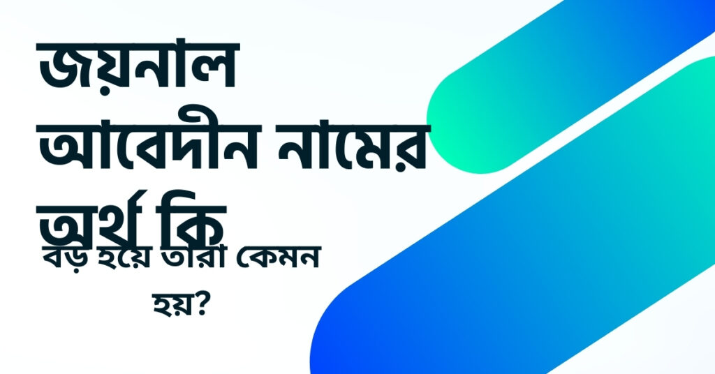 জয়নাল আবেদীন নামের অর্থ কি ()