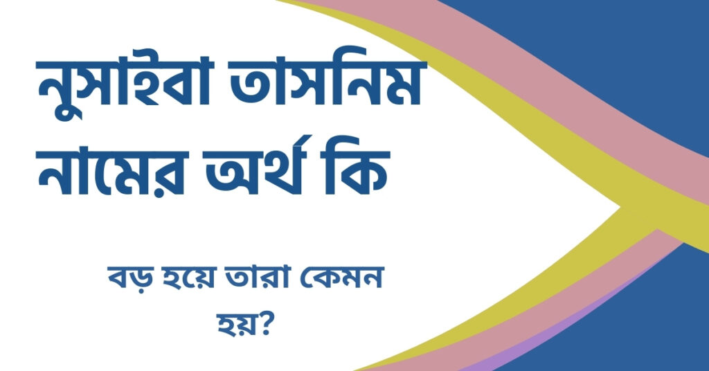 নুসাইবা তাসনিম নামের অর্থ কি নুসাইবা তাসনিম নামের অর্থ কি