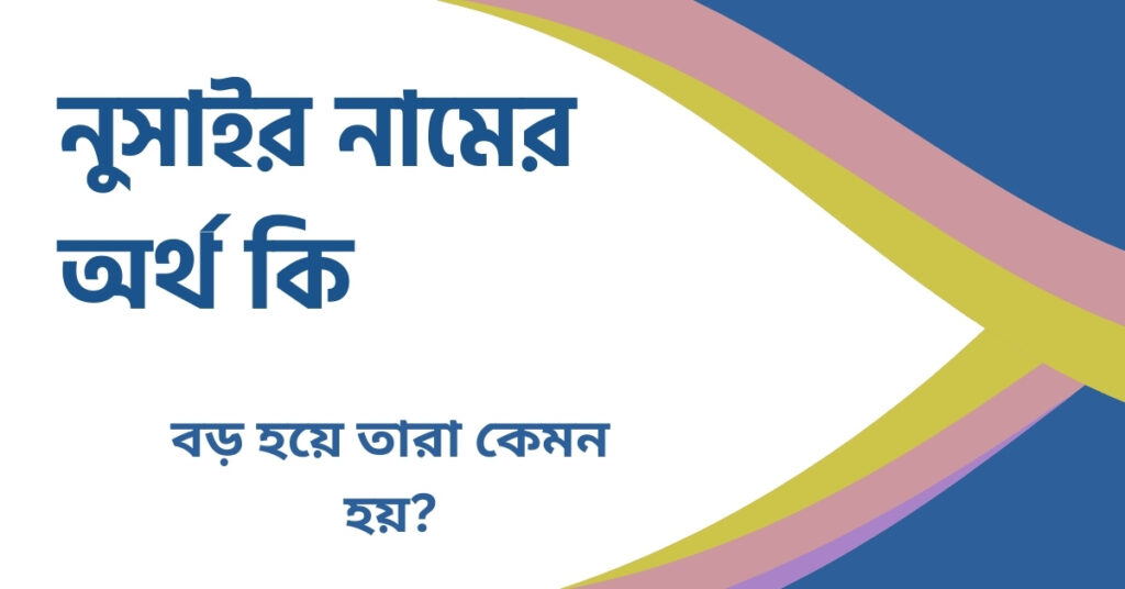 নুসাইর নামের অর্থ কি নুসাইর নামের অর্থ কি